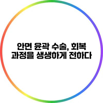 안면 윤곽 수술, 회복 과정을 생생하게 전하다