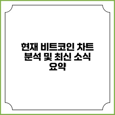 현재 비트코인 차트 분석 및 최신 소식 요약
