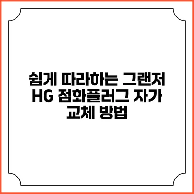 쉽게 따라하는 그랜저 HG 점화플러그 자가 교체 방법